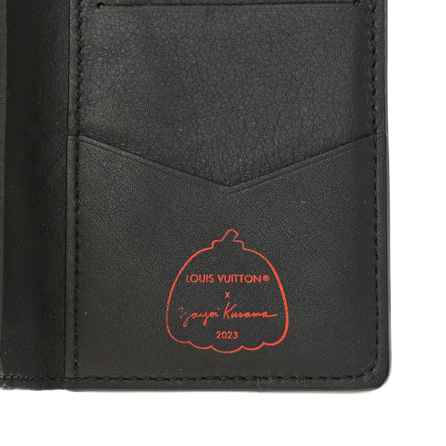 LV X YK Empreinte Pocket Organizer Black Red