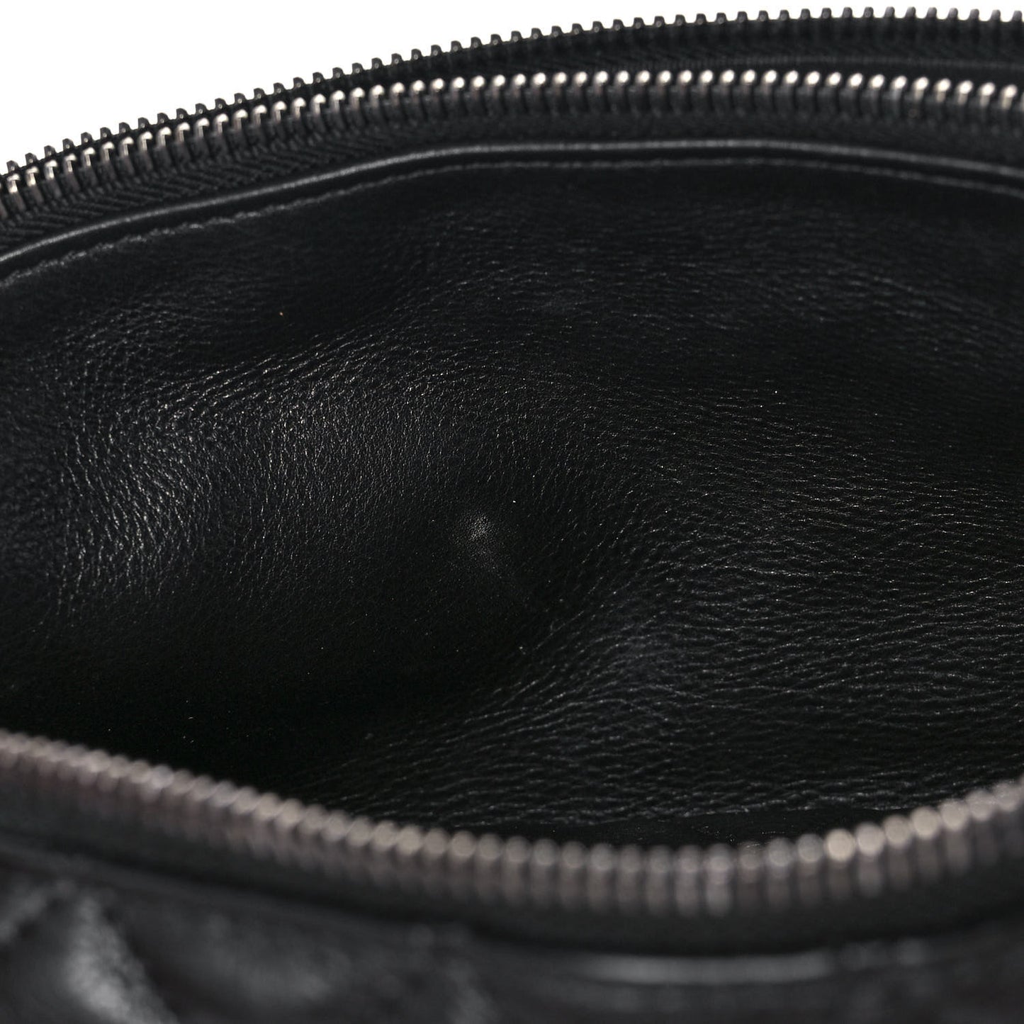 Calfskin Quilted Waist Bag Black