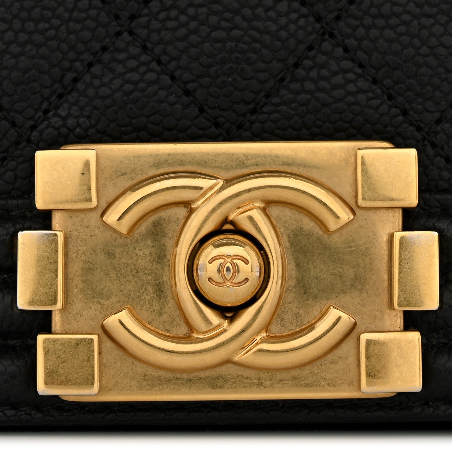 Chanel Caviar Quilted Medium Boy Flap Black 11 of 12