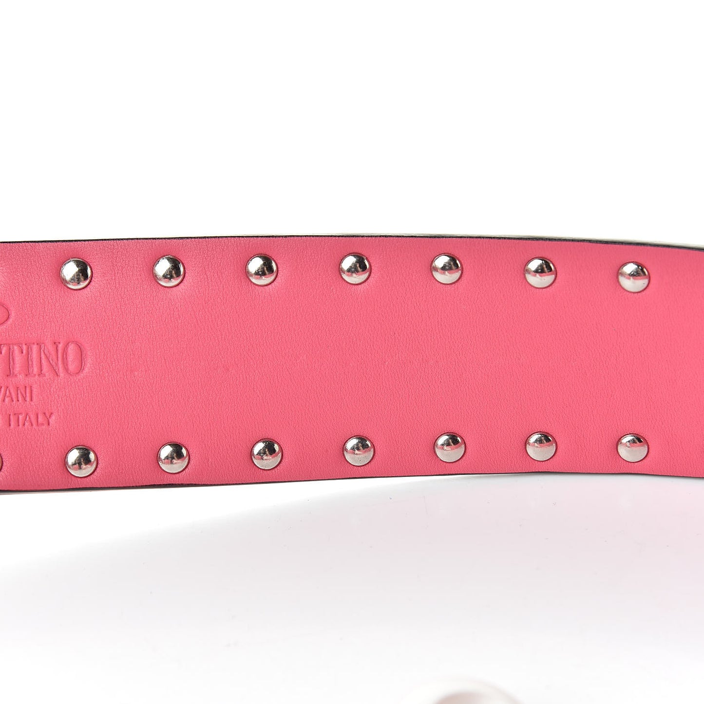 Lambskin Free Rockstud Spike Shoulder Strap Shadow Pink