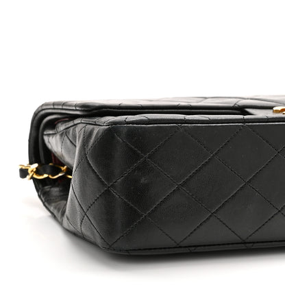 Chanel Lambskin Quilted Medium Double Flap Black 9 of 11