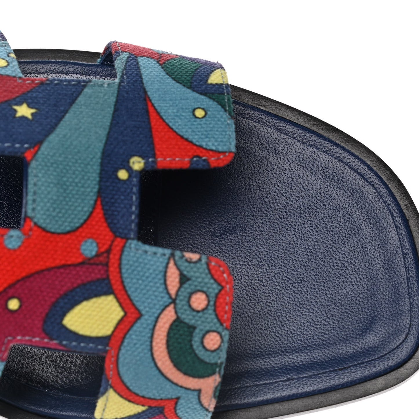 Canvas Faubourg Rainbow Oran Sandals 37.5 Multicolore Bleu Maritime