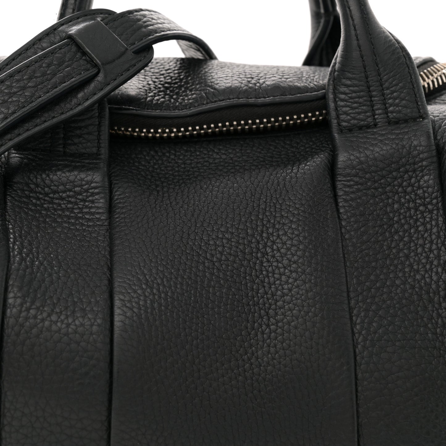 Pebbled Lambskin Rockie Black Pale Gold Hardware