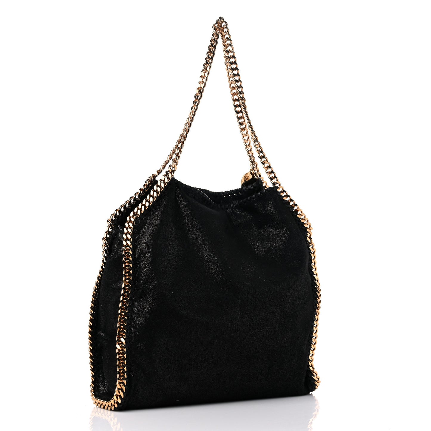Shaggy Deer Falabella Fold Over Tote Black