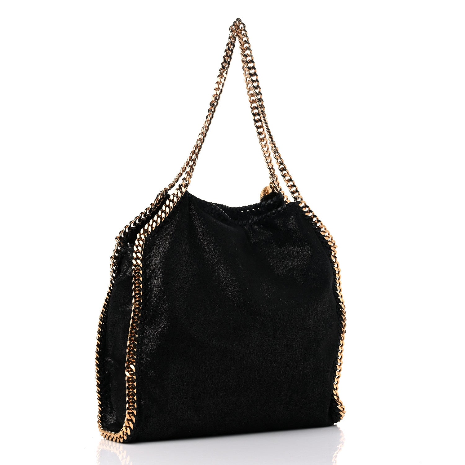 Stella McCartney Shaggy Deer Falabella Fold Over Tote Black 2 of 8