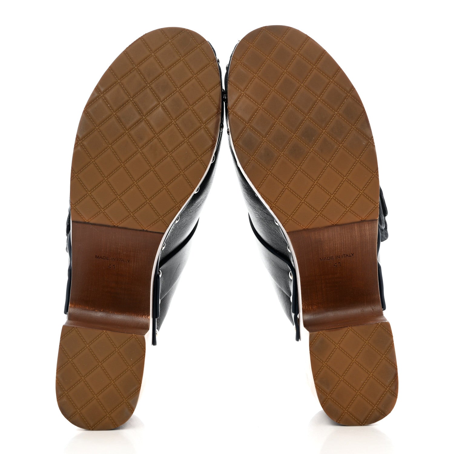 Chanel Calfskin Camellia Clogs 41 Navy 6 of 12