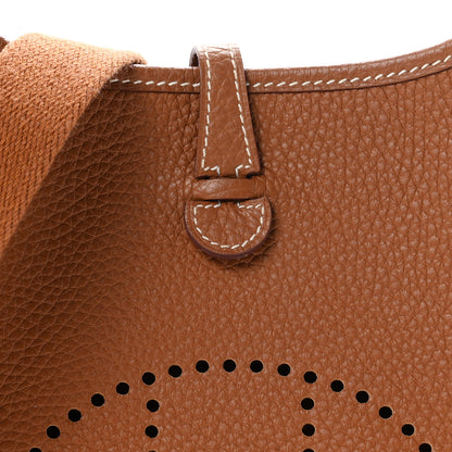 Hermes Taurillon Clemence Evelyne TPM Gold 8 of 11