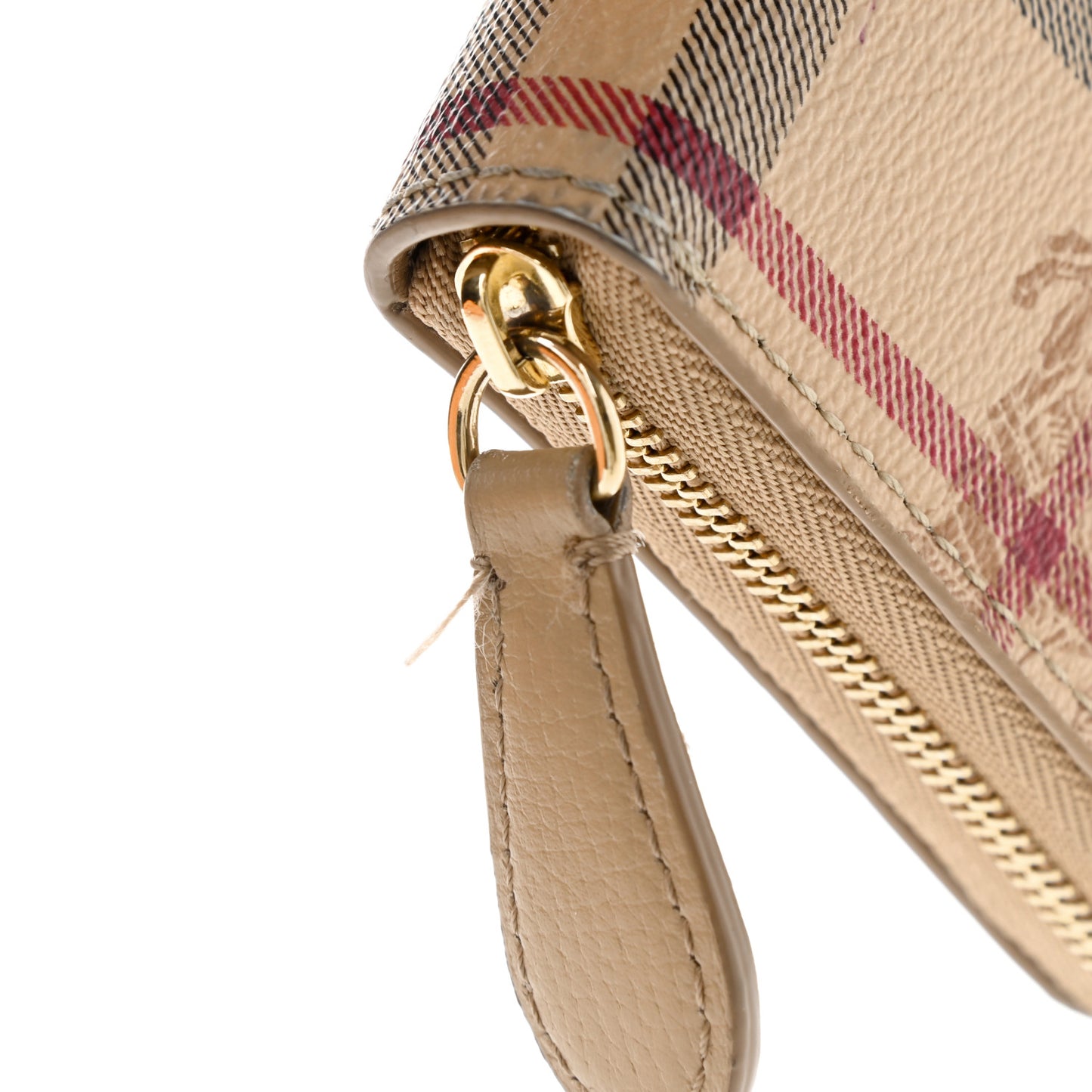 Haymarket Check Large Ziggy Zip Around Wallet Dusty Pink