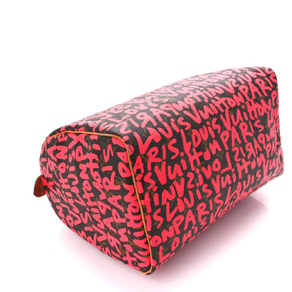 Louis Vuitton Monogram Graffiti Speedy 30 Fuchsia 12 of 15
