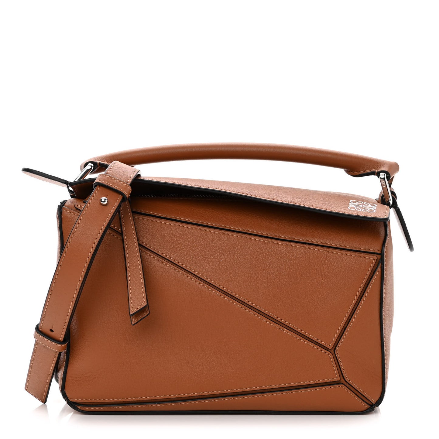 Calfskin Small Puzzle Bag Tan