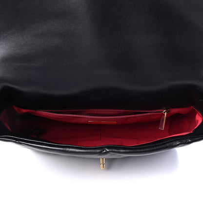 Chanel Goatskin Quilted Large Chanel 19 Flap Black 4 of 4