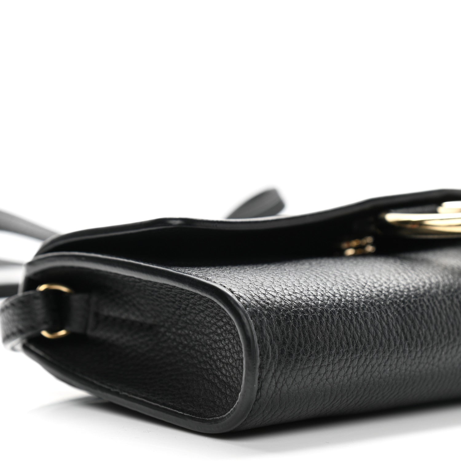 Chloe Grained Calfskin Lambskin Small Faye Shoulder Bag Black 8 of 9