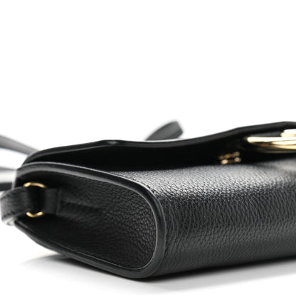 Chloe Grained Calfskin Lambskin Small Faye Shoulder Bag Black 8 of 9