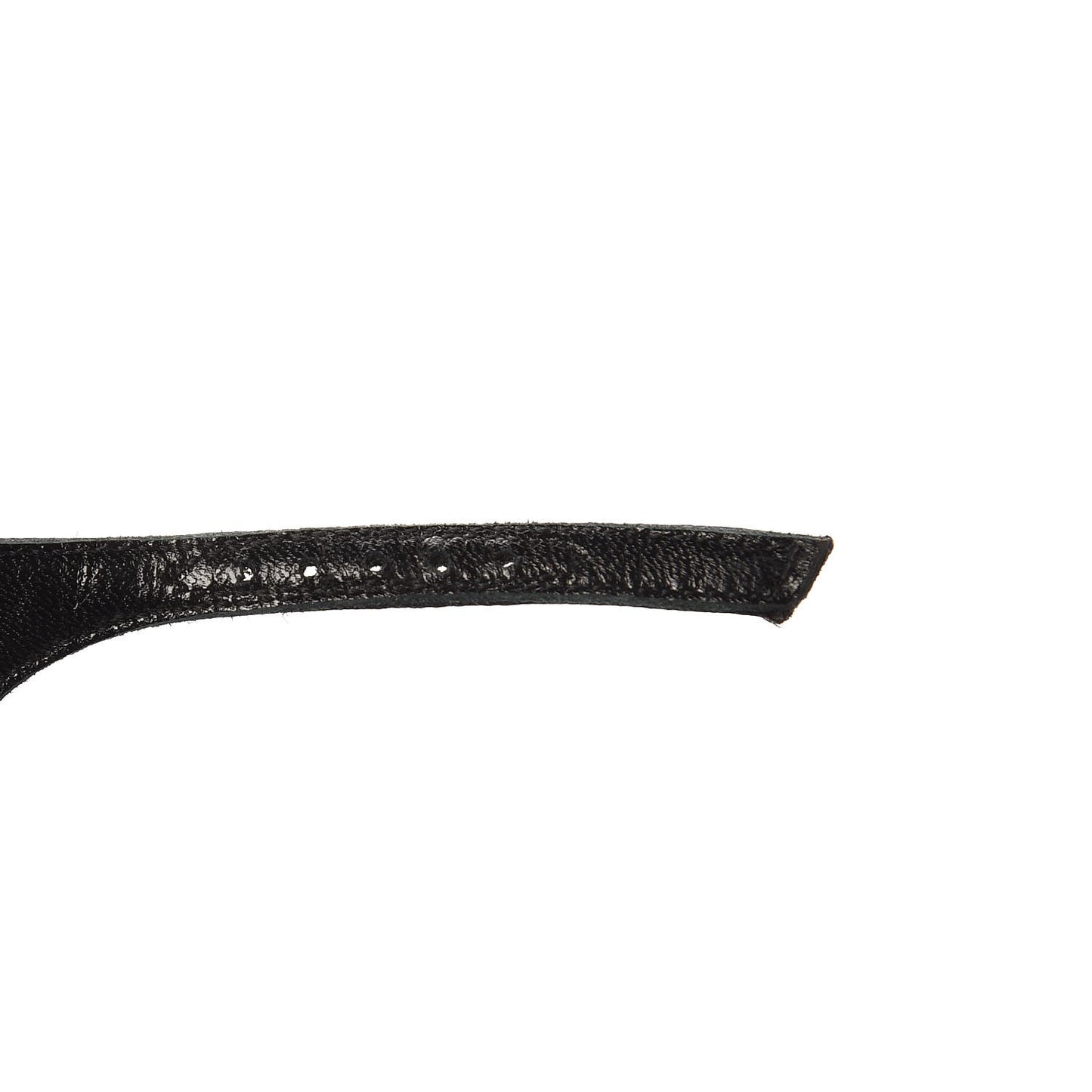 Lambskin Crystal Lady Bit Thong Sandals 39.5 Black