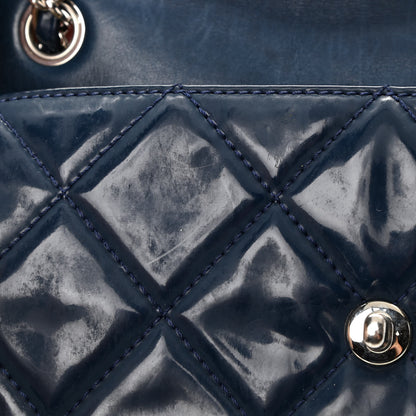 Chanel Vinyl Quilted In The Business Flap Bag Navy Blue 14 of 20