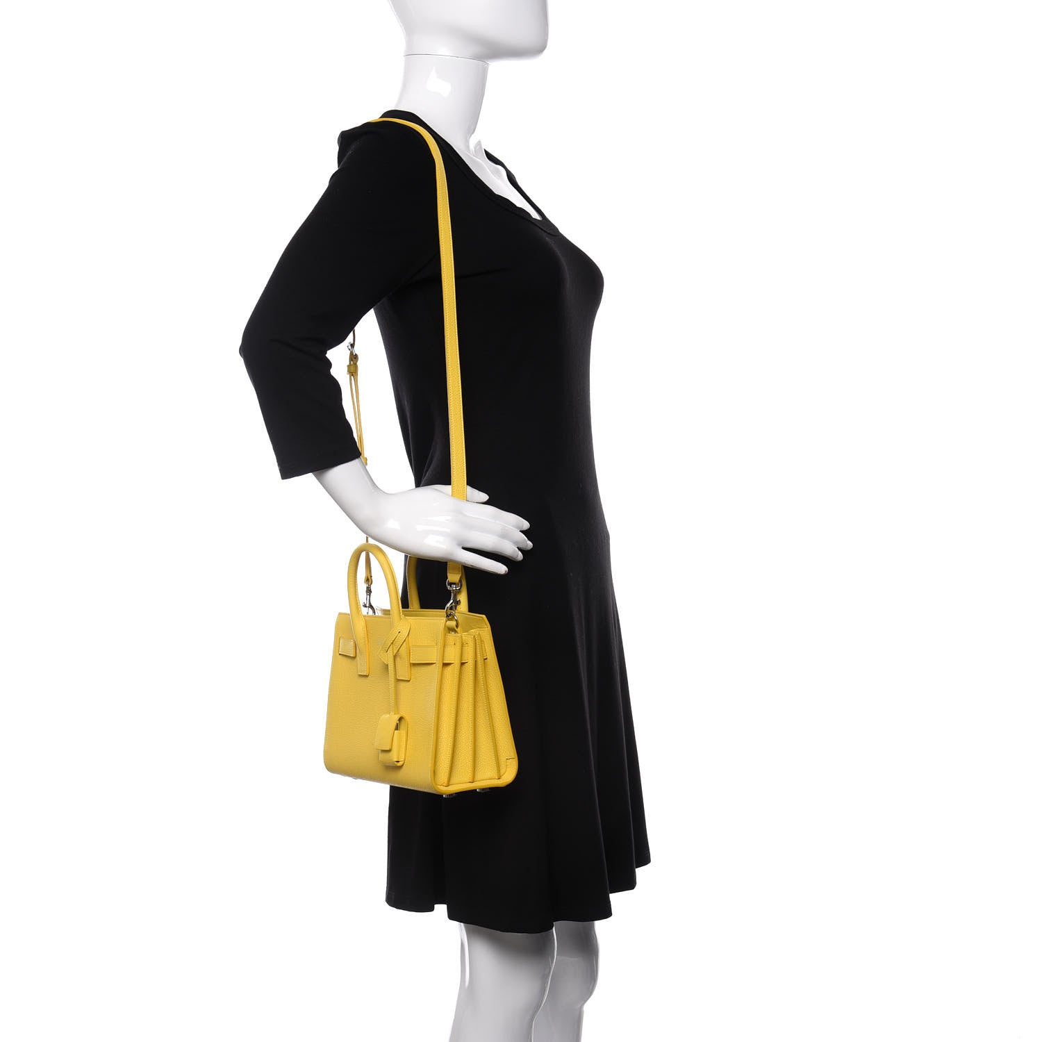 Saint Laurent Grained Calfskin Nano Sac De Jour 2 of 10