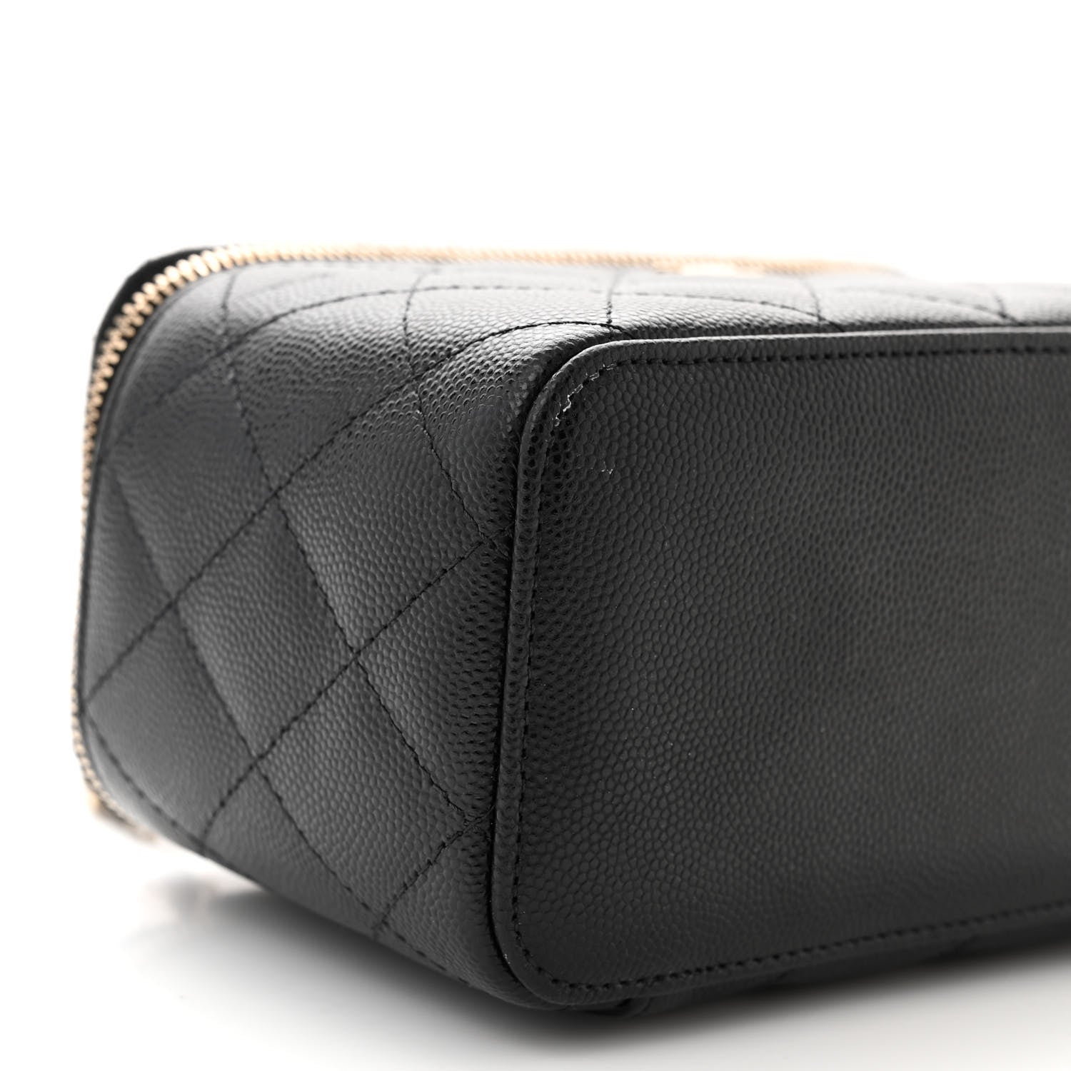 Chanel Caviar Quilted Small Vanity Case With Chain Black 9 of 13