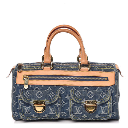 Louis Vuitton Monogram Denim Neo Speedy Blue 1 of 12