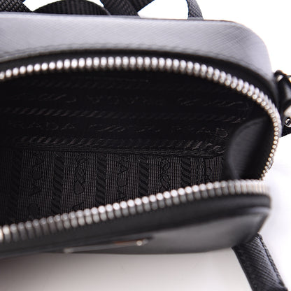 Prada Saffiano Cargo Pouch Black 4 of 5