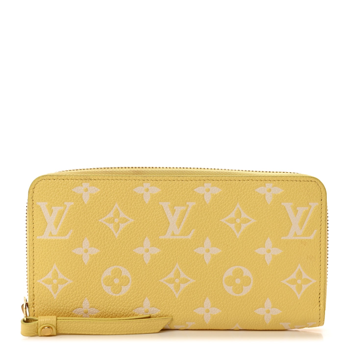 Empreinte Monogram Zippy Wallet Lemon Curd Yellow