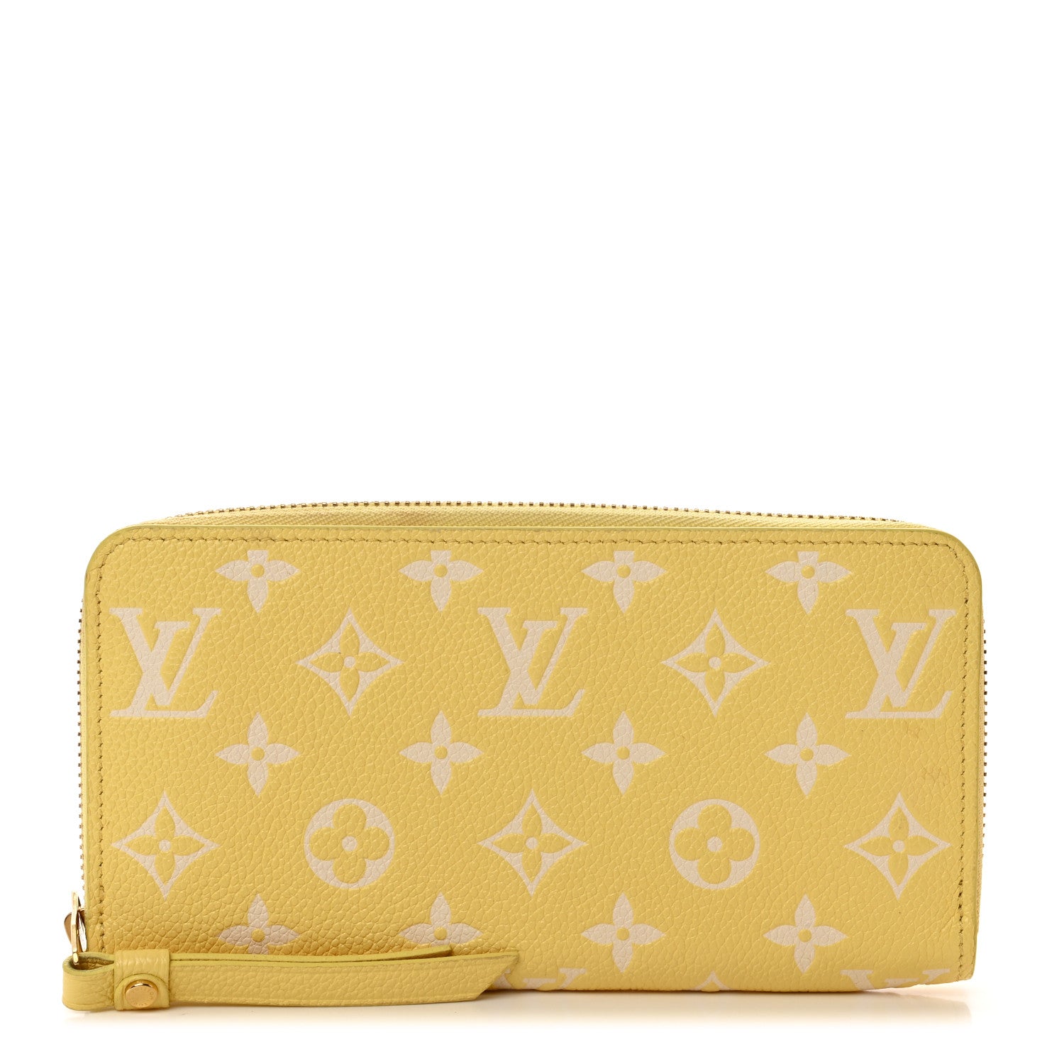 Louis Vuitton Empreinte Monogram Zippy Wallet Lemon Curd Yellow 1 of 8
