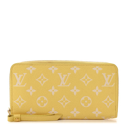 Louis Vuitton Empreinte Monogram Zippy Wallet Lemon Curd Yellow 1 of 8