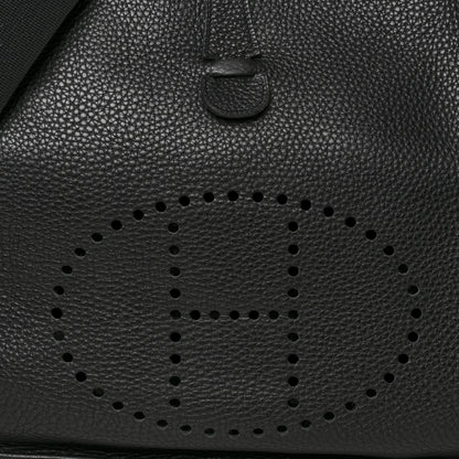 Hermes Taurillon Clemence Evelyne III GM Black 8 of 10