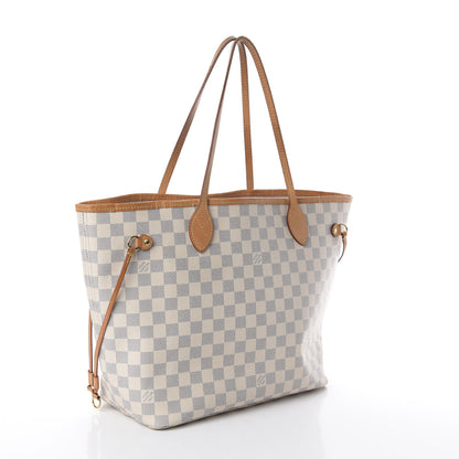 Louis Vuitton Damier Azur Neo Neverfull MM Rose Ballerine 2 of 9