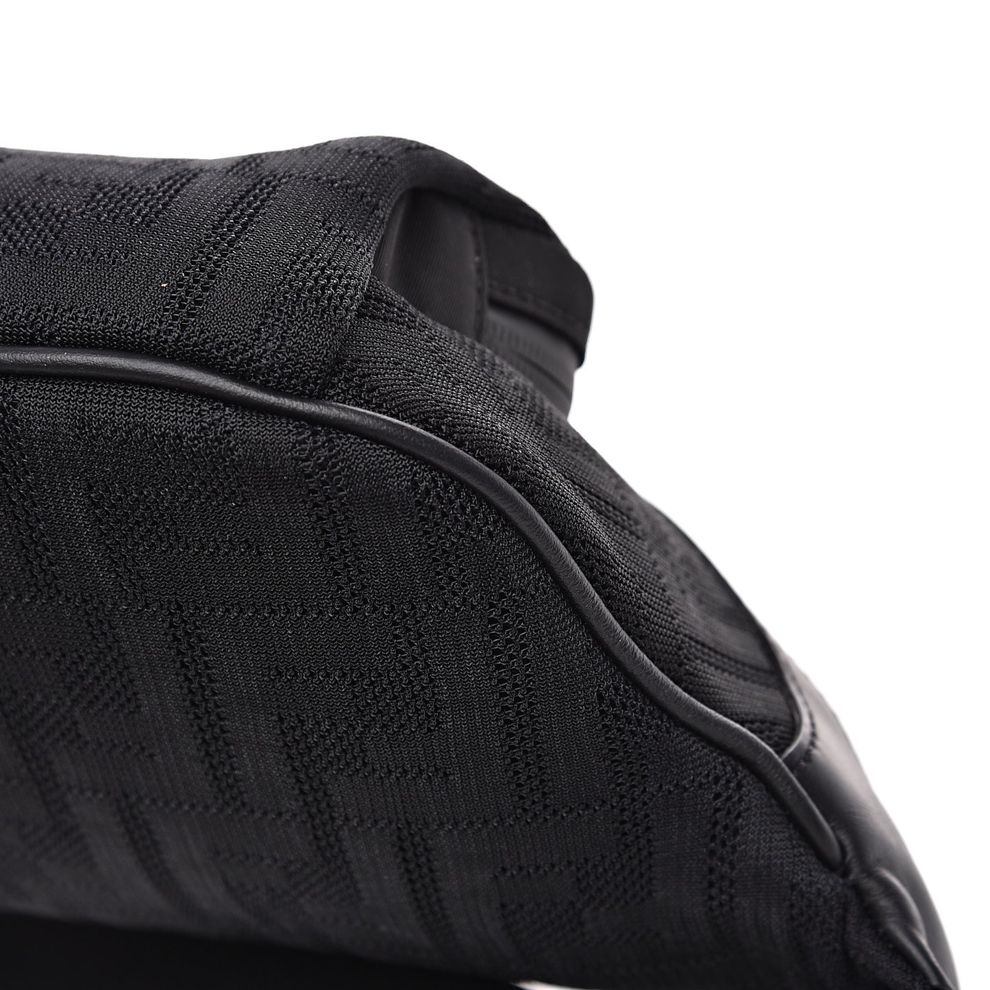 Neoprene Mesh Vitello Grace FF Pocket Belt Bag Black