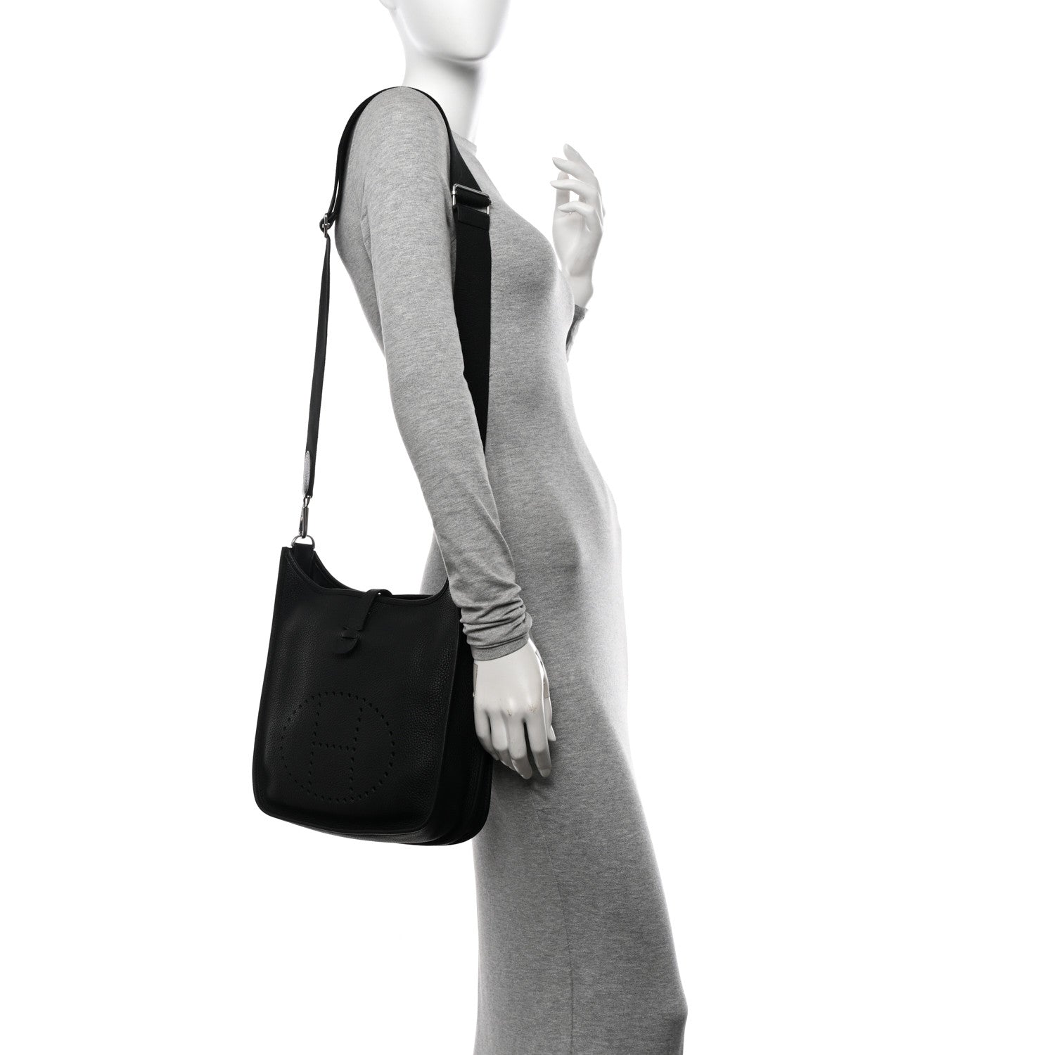 Hermes Taurillon Clemence Evelyne III PM Black 2 of 10