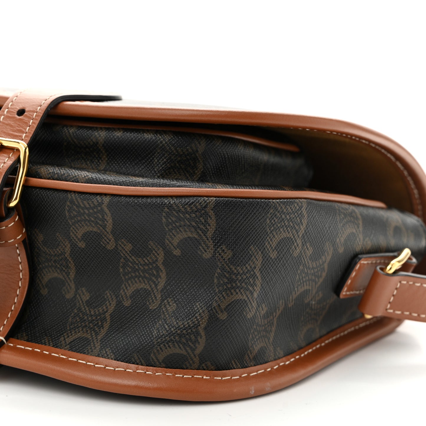 Triomphe Canvas Medium Folco Bag Tan