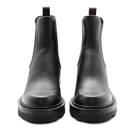 Louis Vuitton Calfskin Monogram Beaubourg Ankle Boots 41 Black 2 of 12