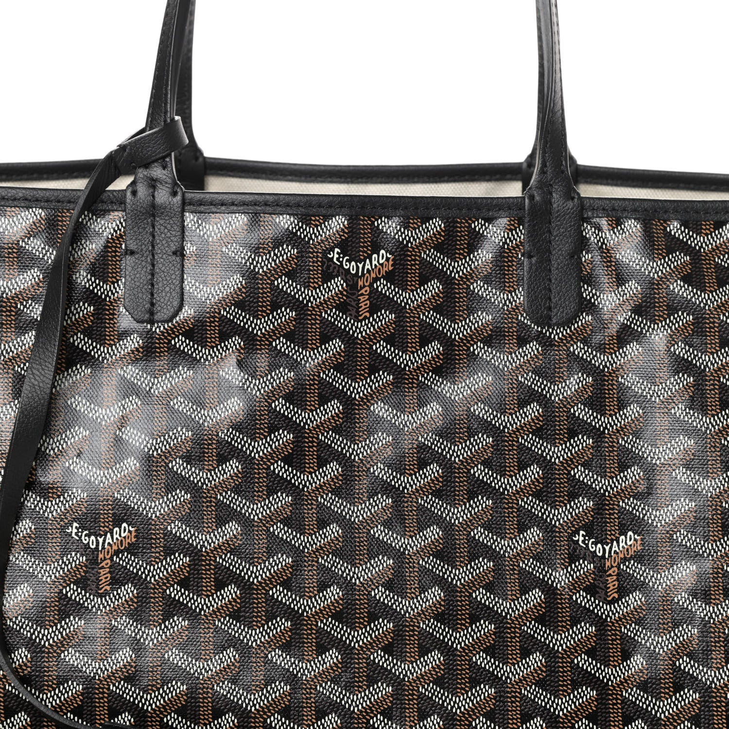 Goyard Goyardine Saint Louis PM Black 7 of 9