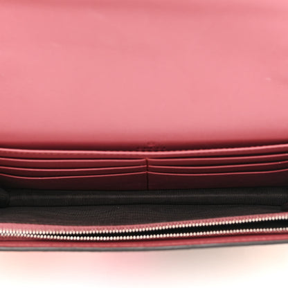 Gucci GG Supreme Monogram Blooms Chain Wallet Beige Multicolor Dry Rose 5 of 9