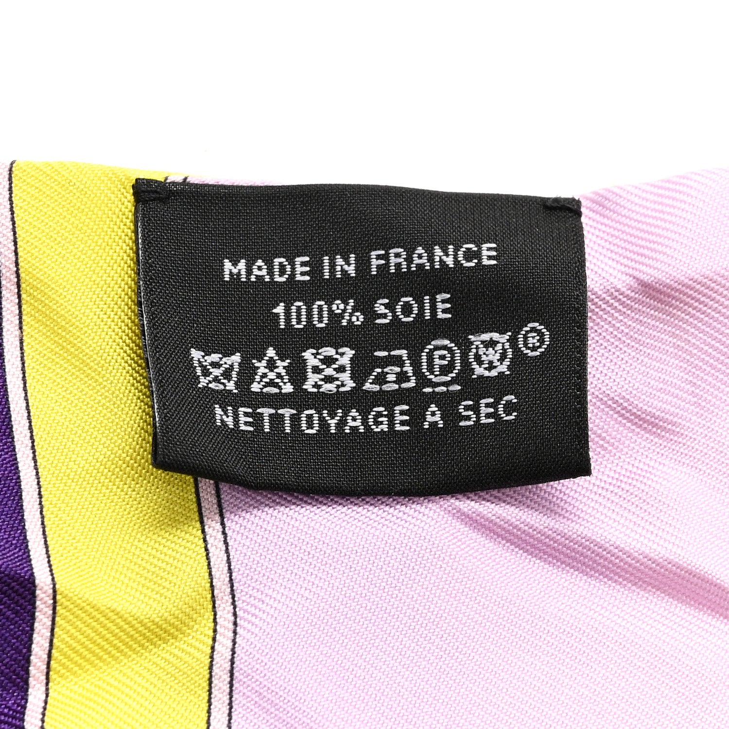 Hermes Silk Camails Twilly Jaune Vif Encre Parme 4 of 4