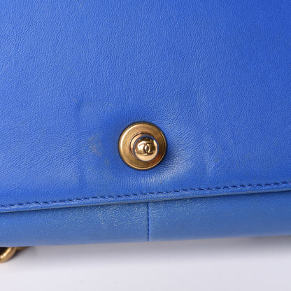 Chanel Lambskin Quilted Medium Boy Flap Blue 12 of 31