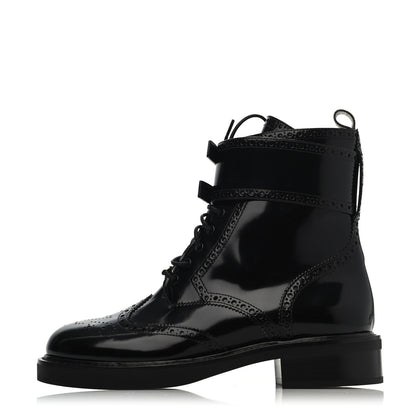 Louis Vuitton Glazed Calfskin Midtown Ankle Boots 40 Black 1 of 4