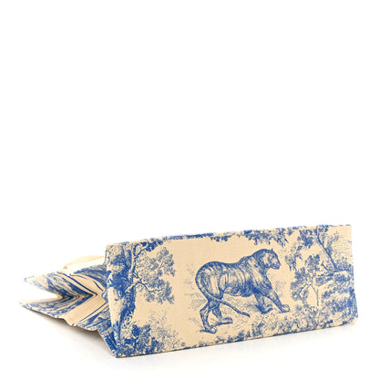 Christian Dior Straw Dioriviera Tote Blue 4 of 8