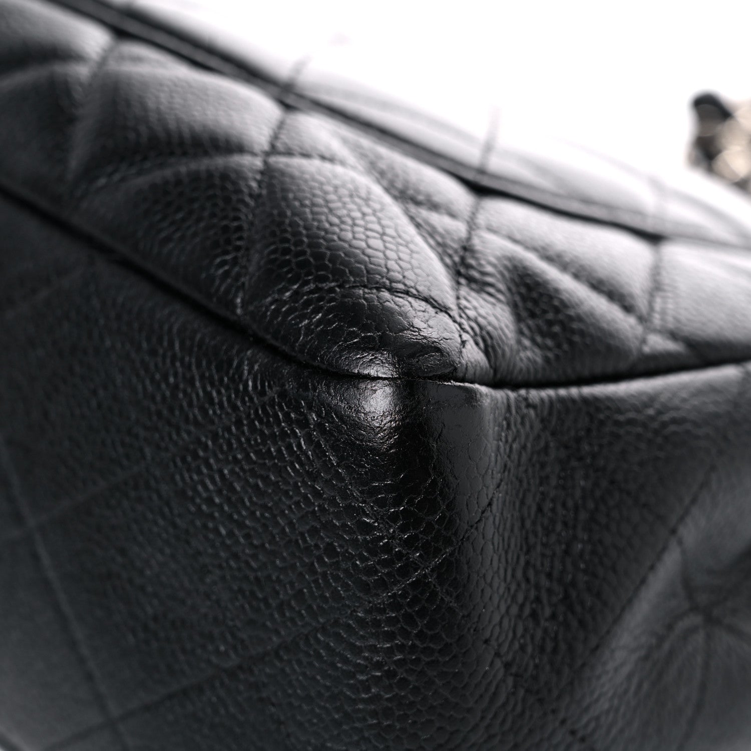 Chanel Caviar Quilted Jumbo Single Flap Black 10 of 22