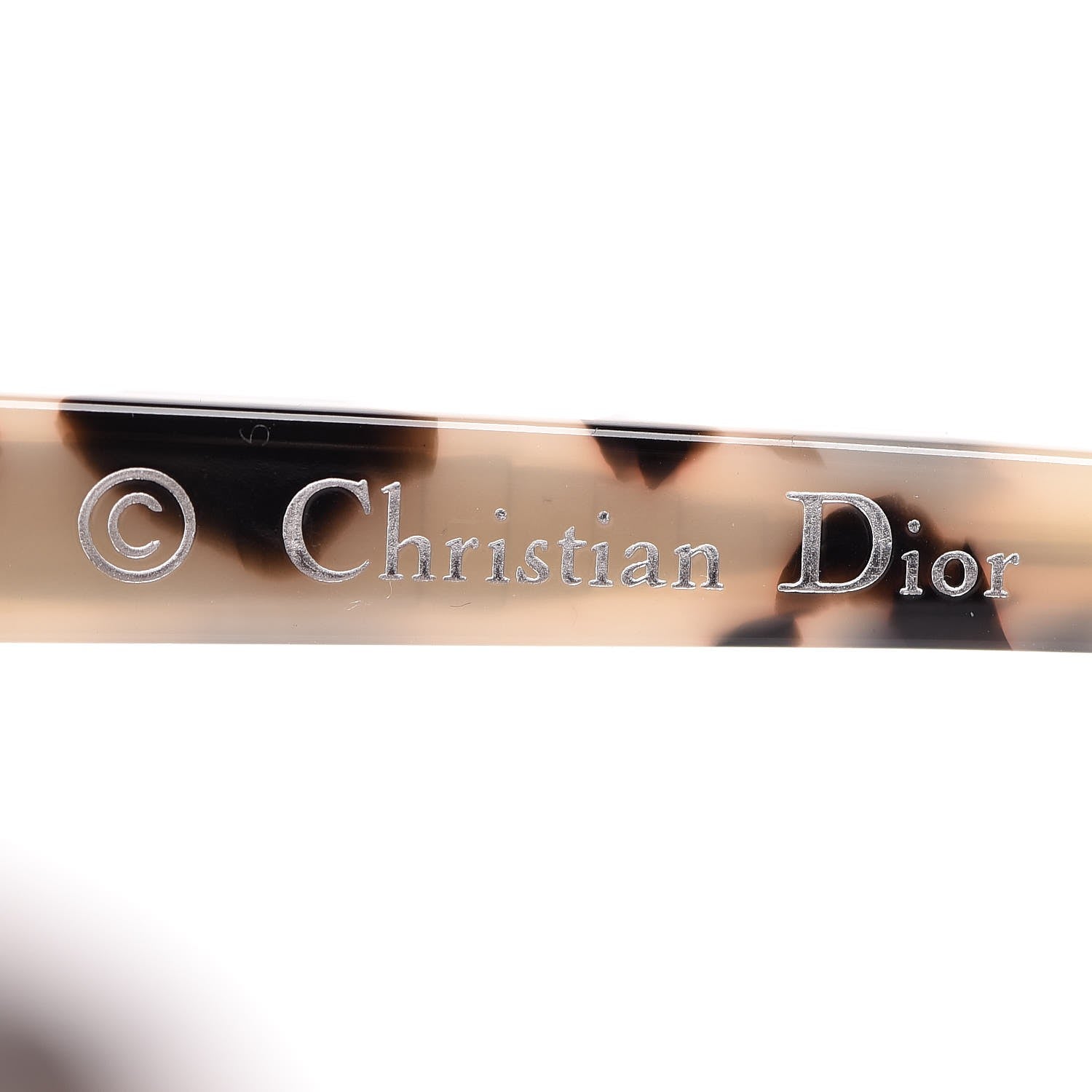 Christian Dior Abstract Square Mirrored Sunglasses Spotted Havana Blue 5 of 9