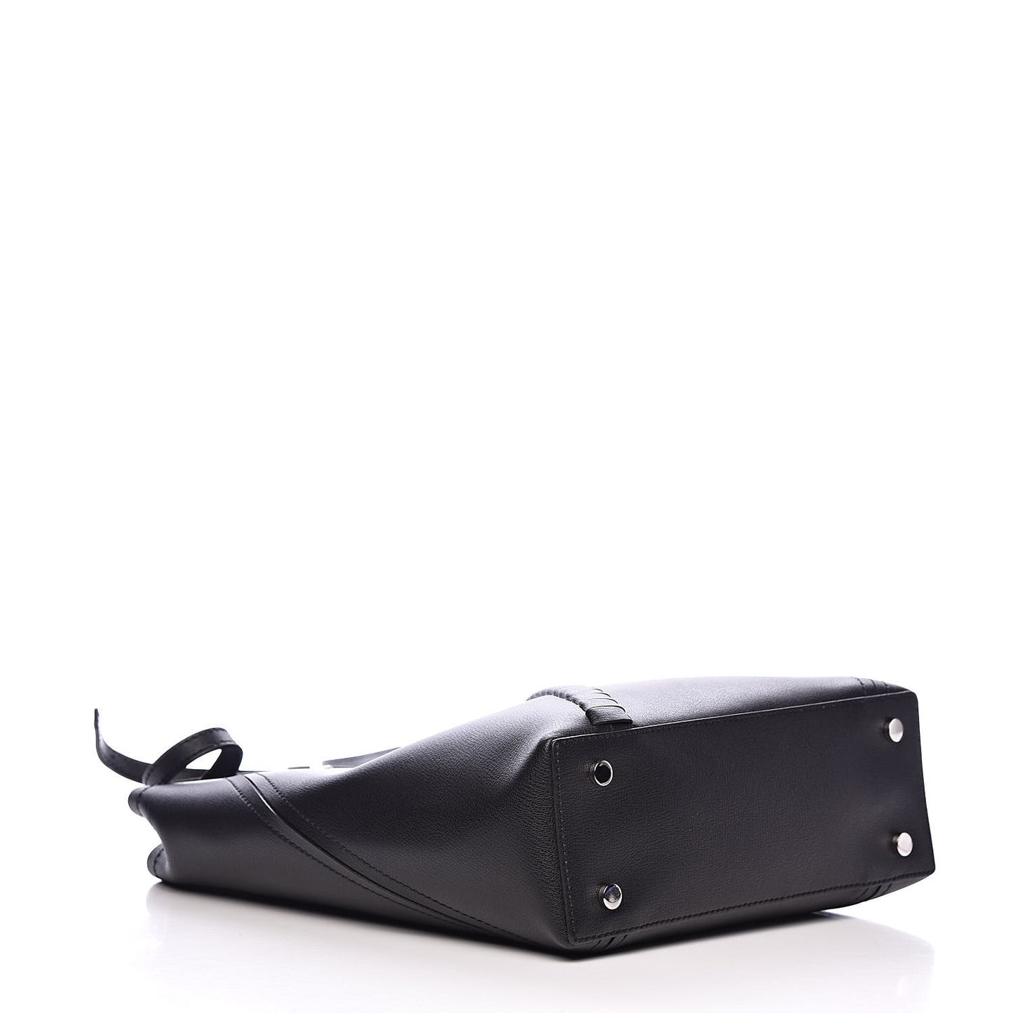 Calfskin Hex Tote Black