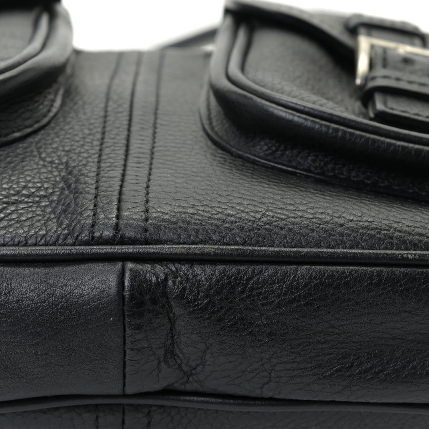 Prada Vitello Daino Pocket Hobo Black 14 of 15