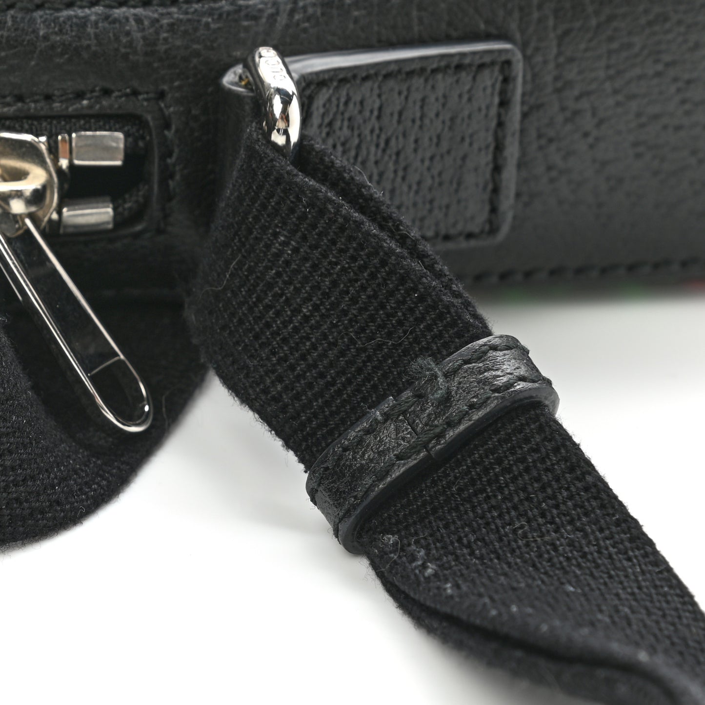 GG Supreme Monogram Psychedelic Messenger Bag Black