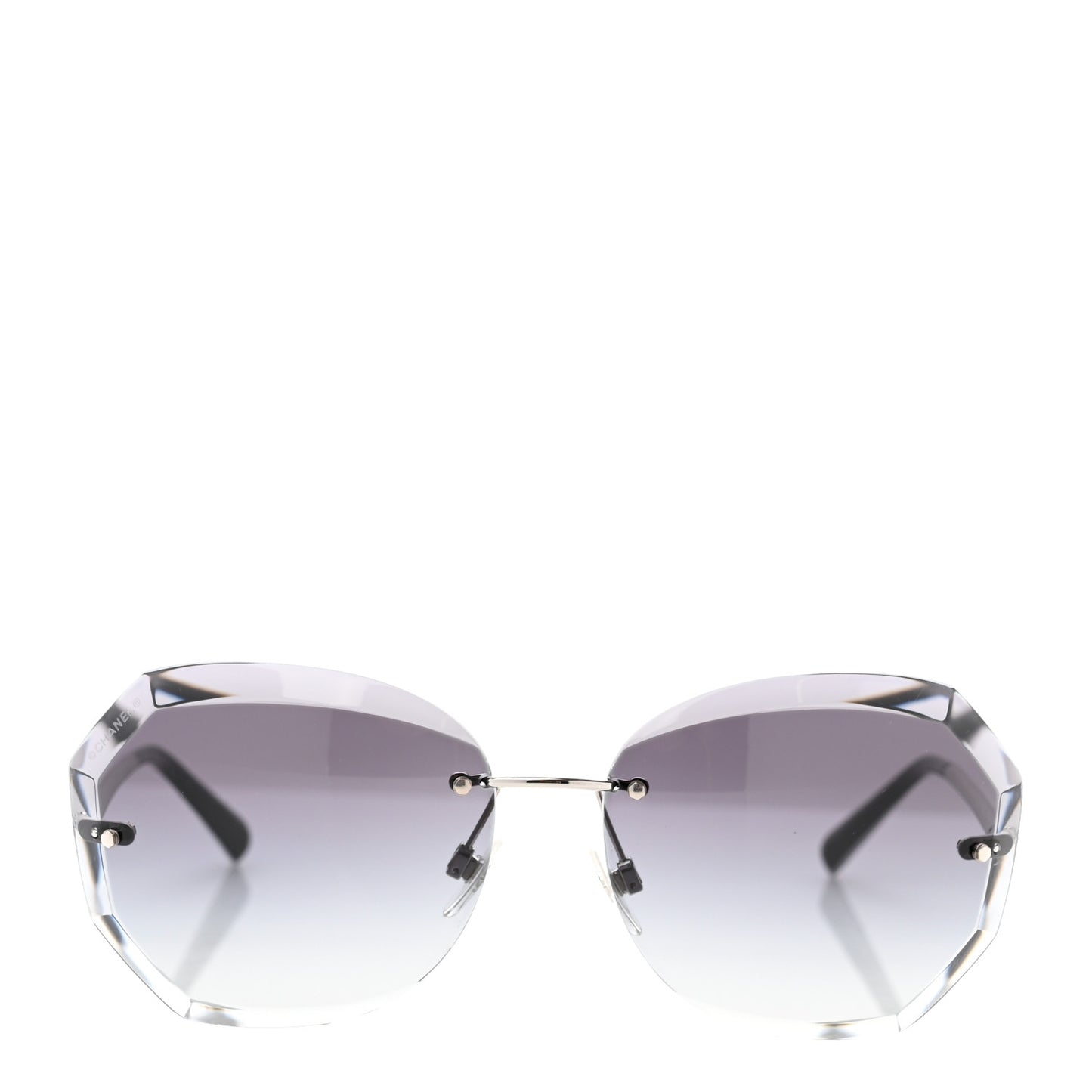 Metal Spring Round Sunglasses 4220 Silver