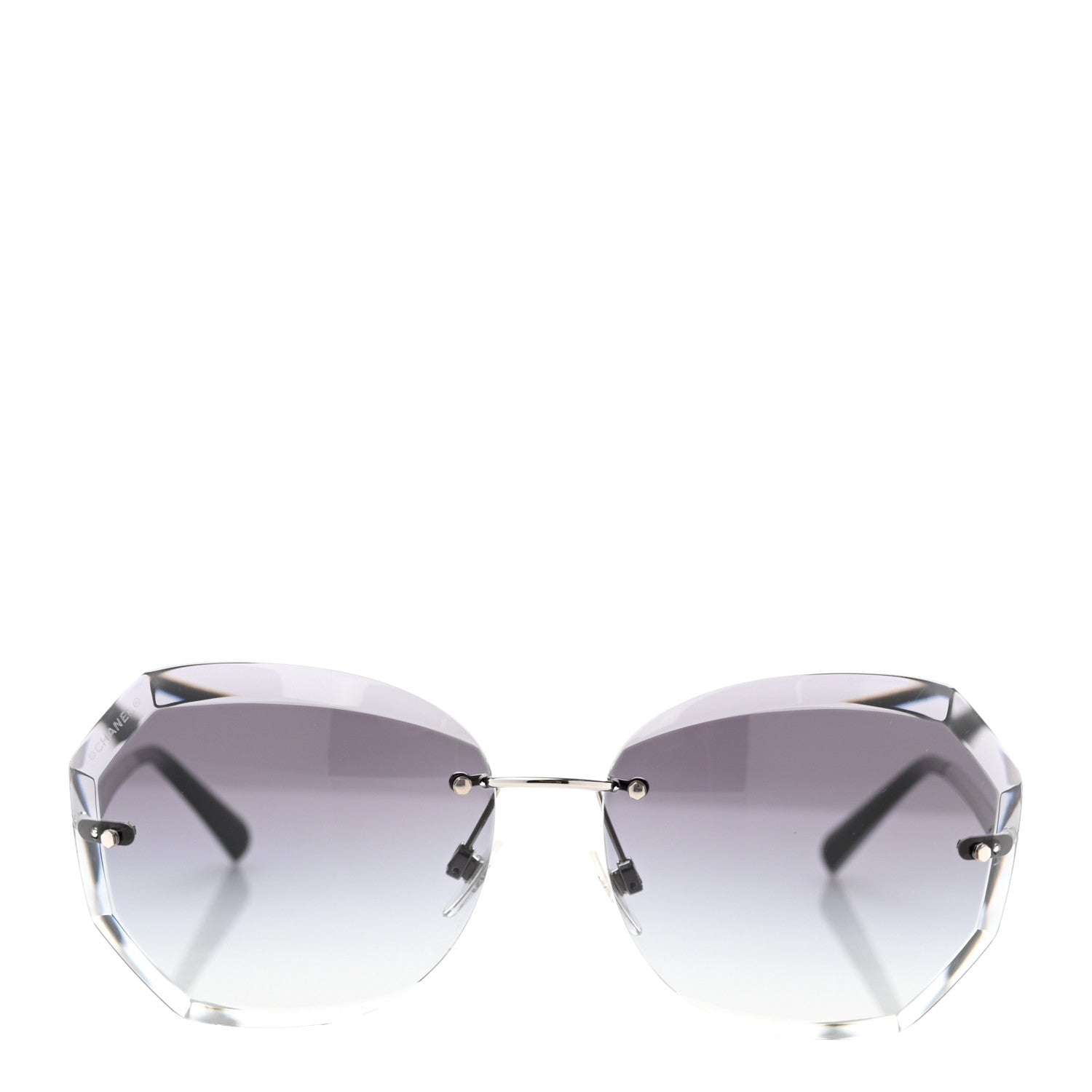 Chanel Metal Spring Round Sunglasses 4220 Silver 2 of 6