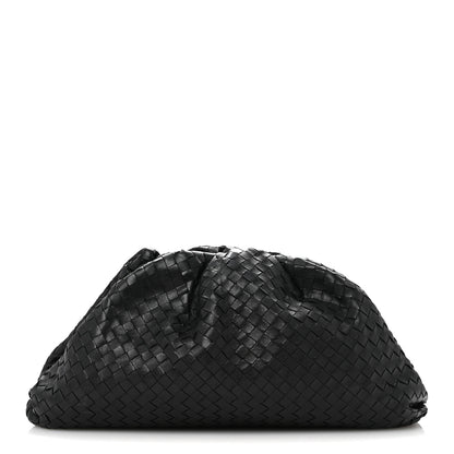 Bottega Veneta Nappa Maxi Intreccio The Pouch Oversized Clutch Black 1 of 12