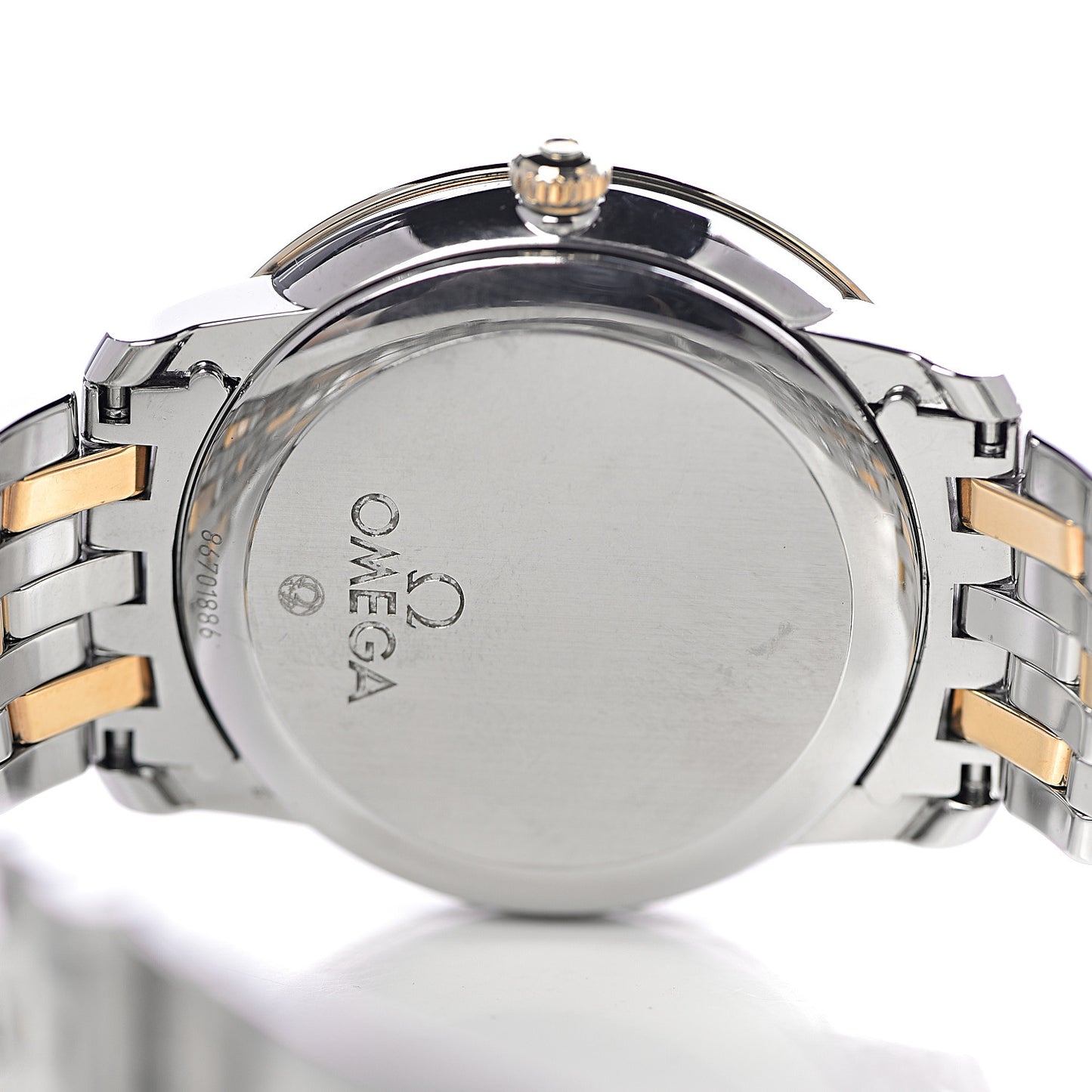 Stainless Steel 18K Yellow Gold 37mm De Ville Co-Axial Automatic Watch 424.20.37.20.02.001
