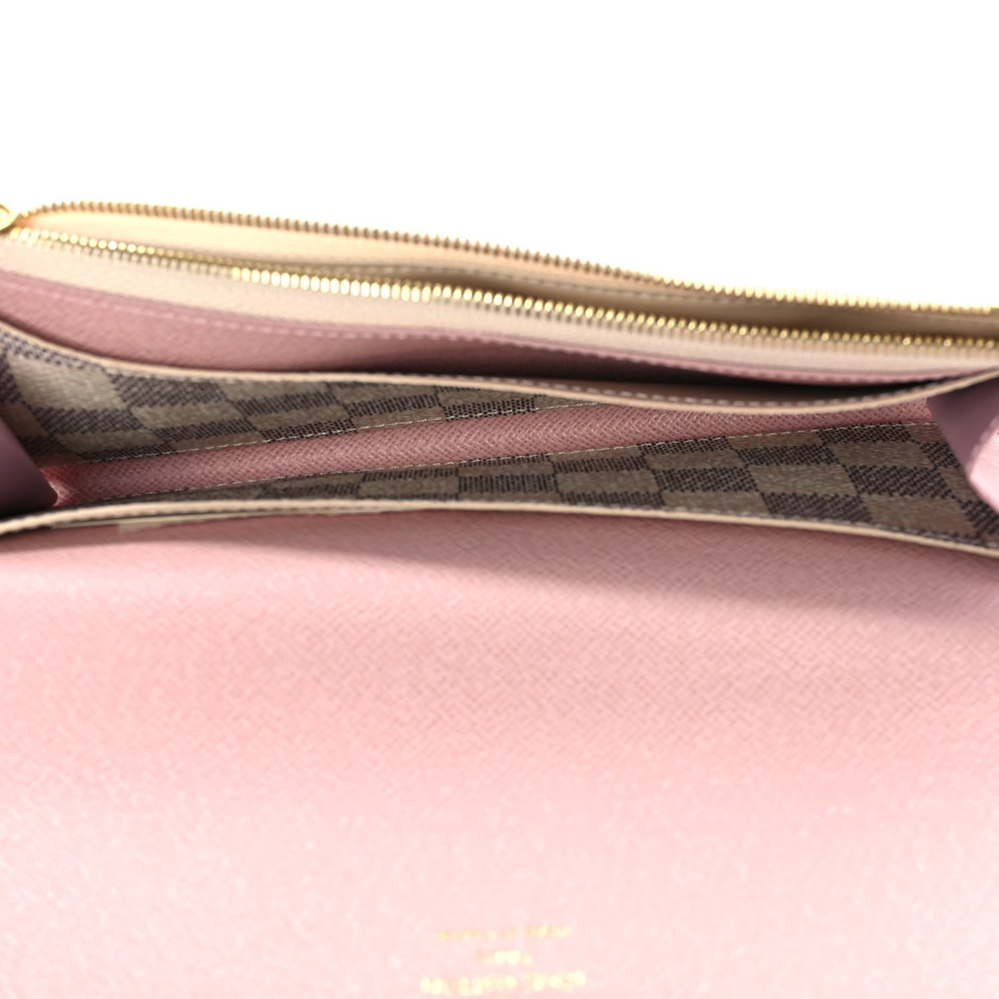 Damier Azur Emilie Wallet Rose Ballerine
