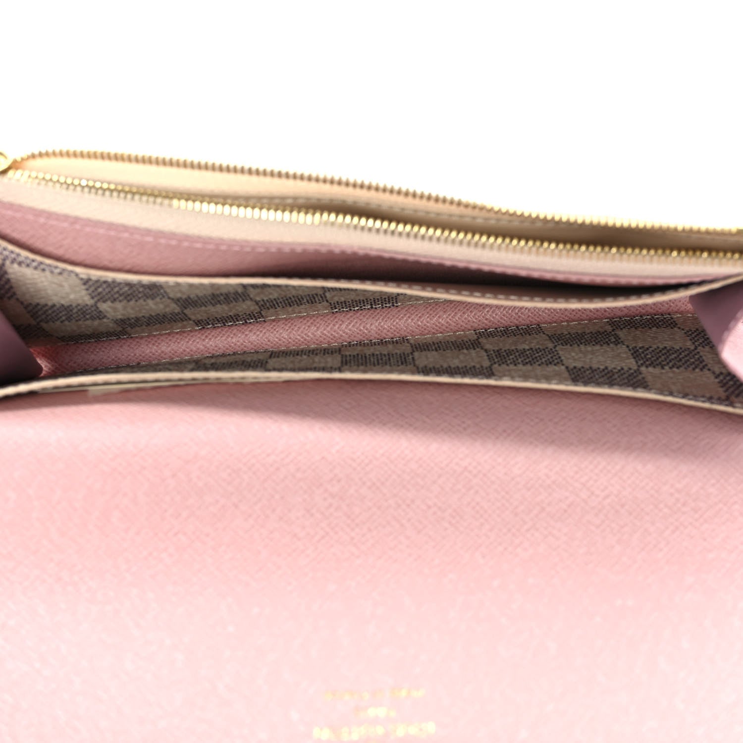 Louis Vuitton Damier Azur Emilie Wallet Rose Ballerine 5 of 9