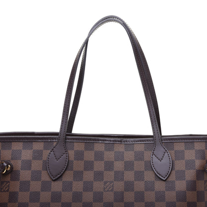 Louis Vuitton Damier Ebene Neo Neverfull MM Rose Ballerine 13 of 15